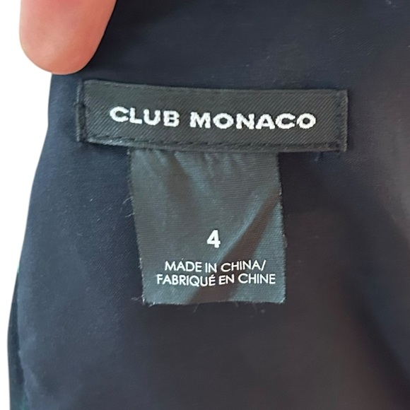 Club Monaco - “Krishel” Romper, Tropical Floral Print, Tie Back - Size 4, Black - Picture 15 of 17